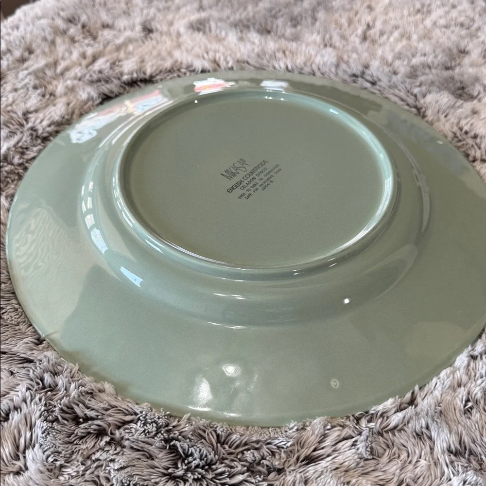 Mikasa English Countryside Celadon DP400 Green Round Serving Plate 12 5/8 Japan